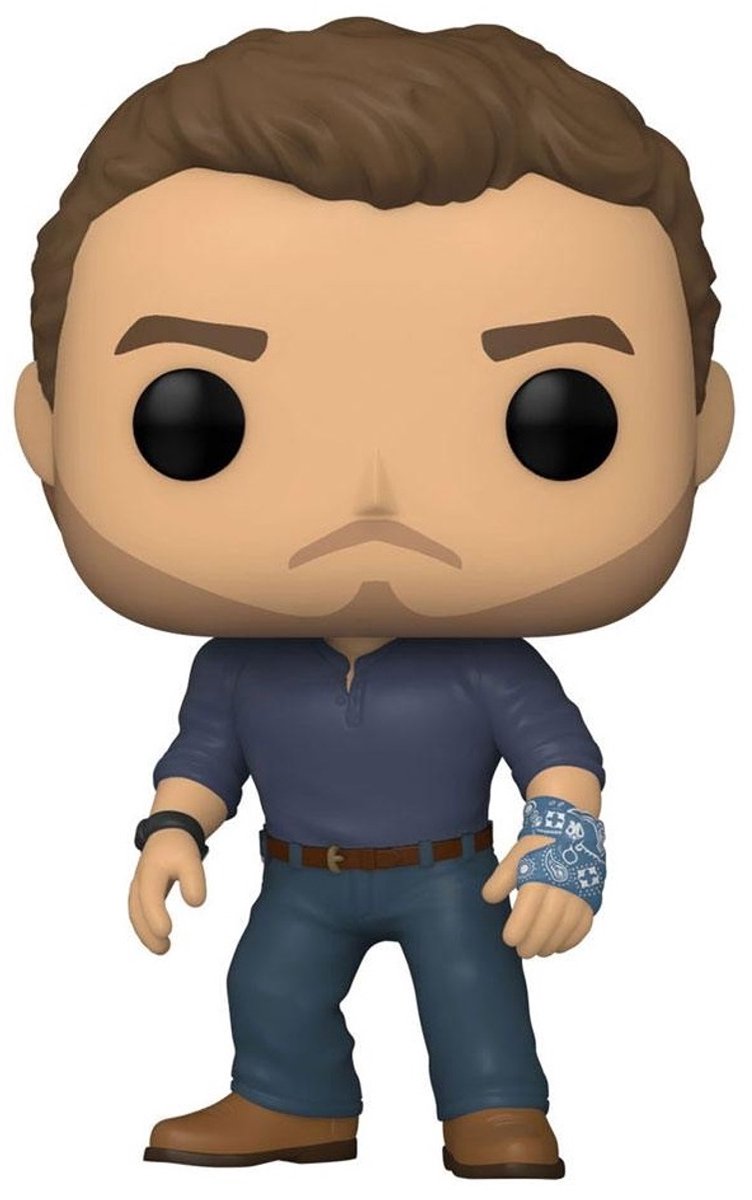 Funko mundo jurásico - ¡pop! Figura de coleccionista de películas Owen Grady de 9 cm - multicolores