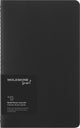 Moleskine notitieboek - smart collectie - cahier - large - zachte kaft - gelinieerd - zwart (set van 2)
