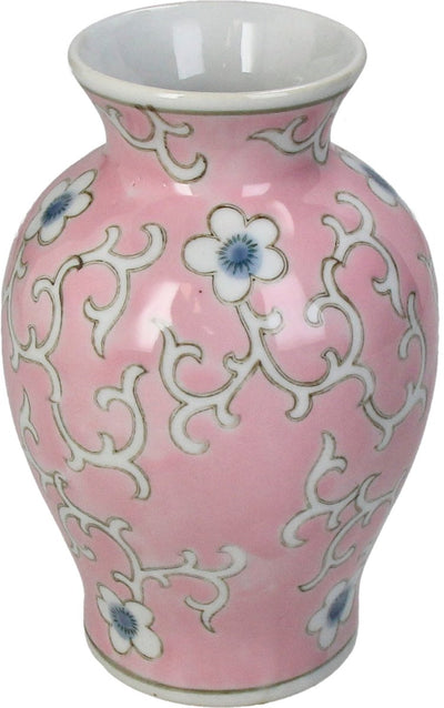 Vaso collezione HD in porcellana rosa 10,5x10,5x16cm