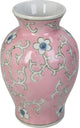 Hd collection vaas porselein roze 10,5x10,5x16cm