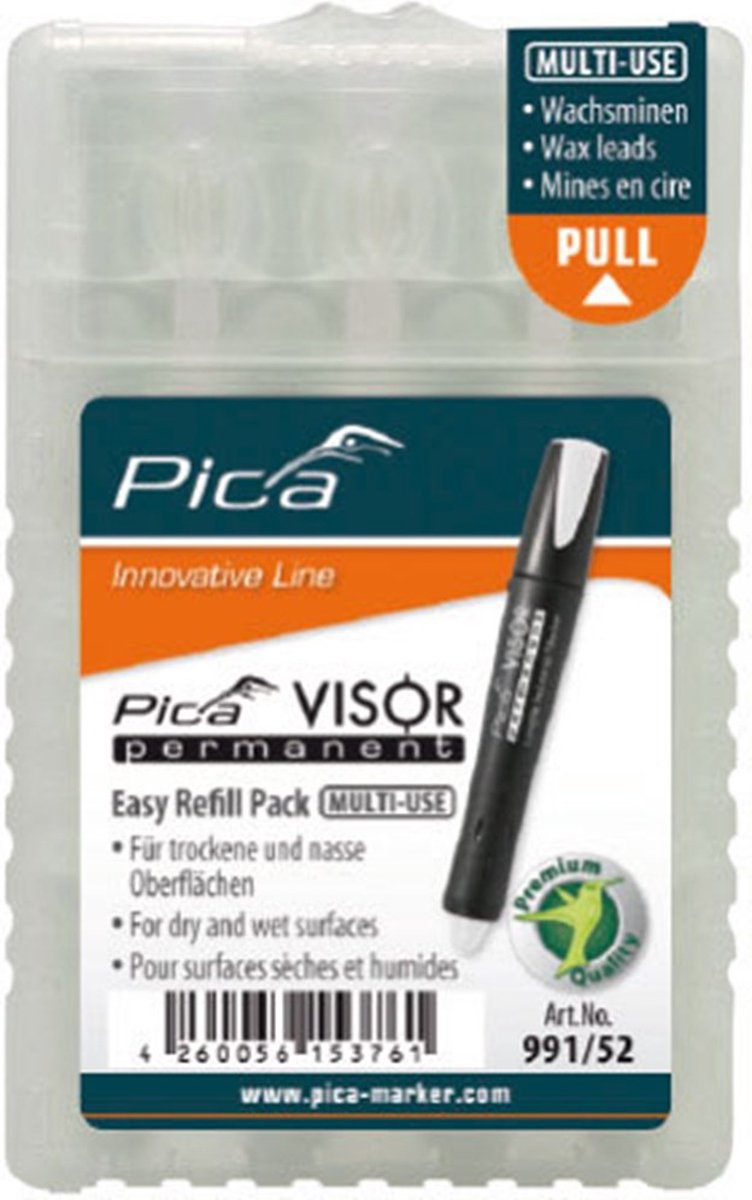 Pic un recambio permanente de visera 991 52 | blanco - pi99152