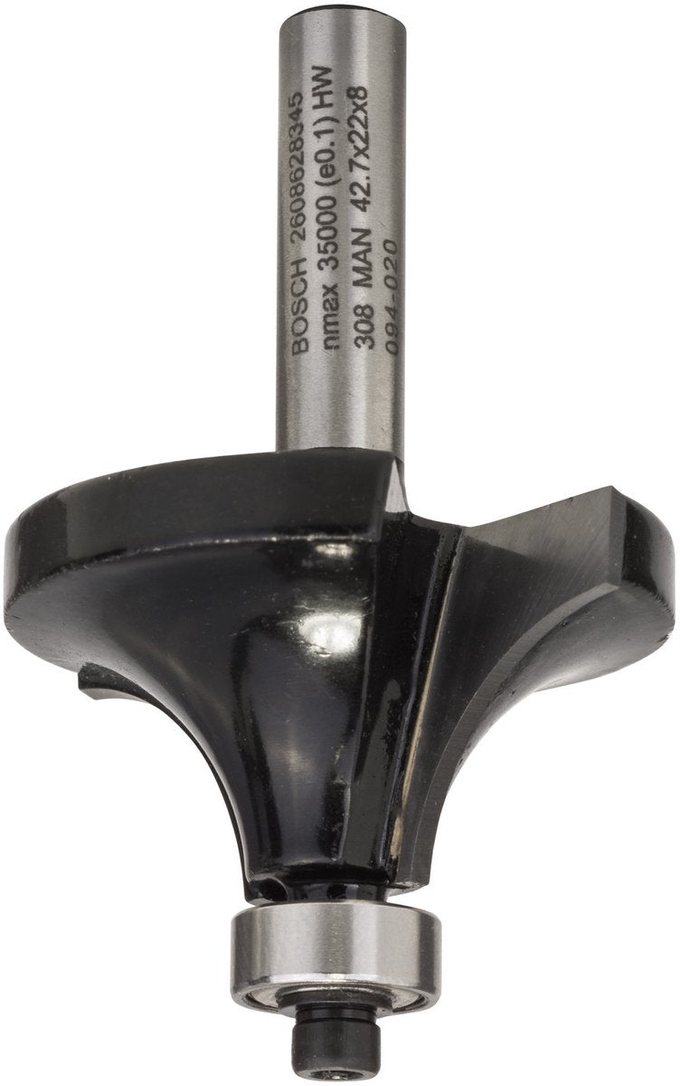 Bosch - fresas para perfiles redondeados 8 mm, r1 15 mm, l 22 mm, g 66 mm