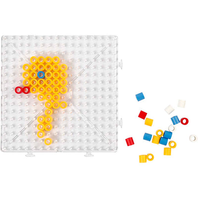 Piatto base Creativ Company, quadrato grande, misura 15x15 cm, jumbo, trasparente, 1 pezzo