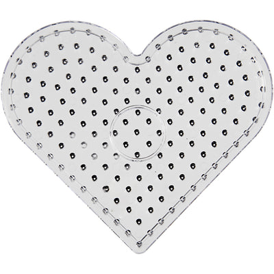 Placa base Creativ company, corazón, jumbo, transparente, 5 piezas 1 caja
