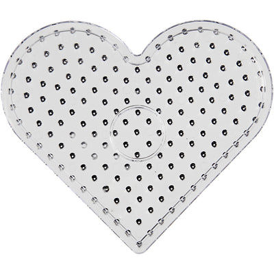 Placa base Creativ Company, corazón, tamaño 17,5x17,5 cm, jumbo, transparente, 1 unidad