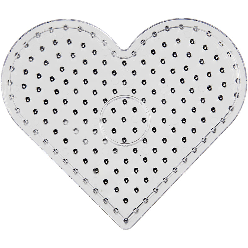 Placa base Creativ Company, corazón, tamaño 17,5x17,5 cm, jumbo, transparente, 1 unidad
