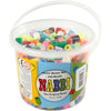 Perline termoadesive Nabbi, misura 10x10 mm, misura buco 5,5 mm, jumbo, colori extra, 550 div 1 scatola