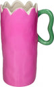 Hd collection vaas aardewerk roze 16,6x11,5x25,4cm