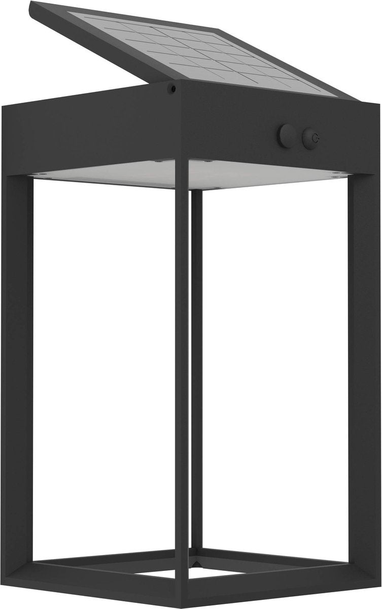Lampada da parete solare per esterni Eglo suzzara - LED - 25 cm - nera