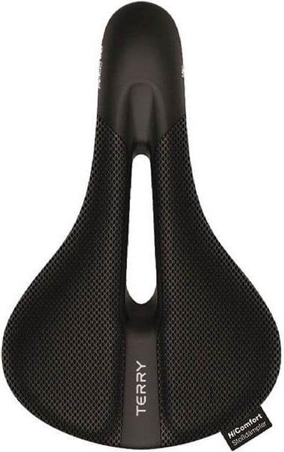 Terry Saddle Fisio Climavent Gel Ladies Black