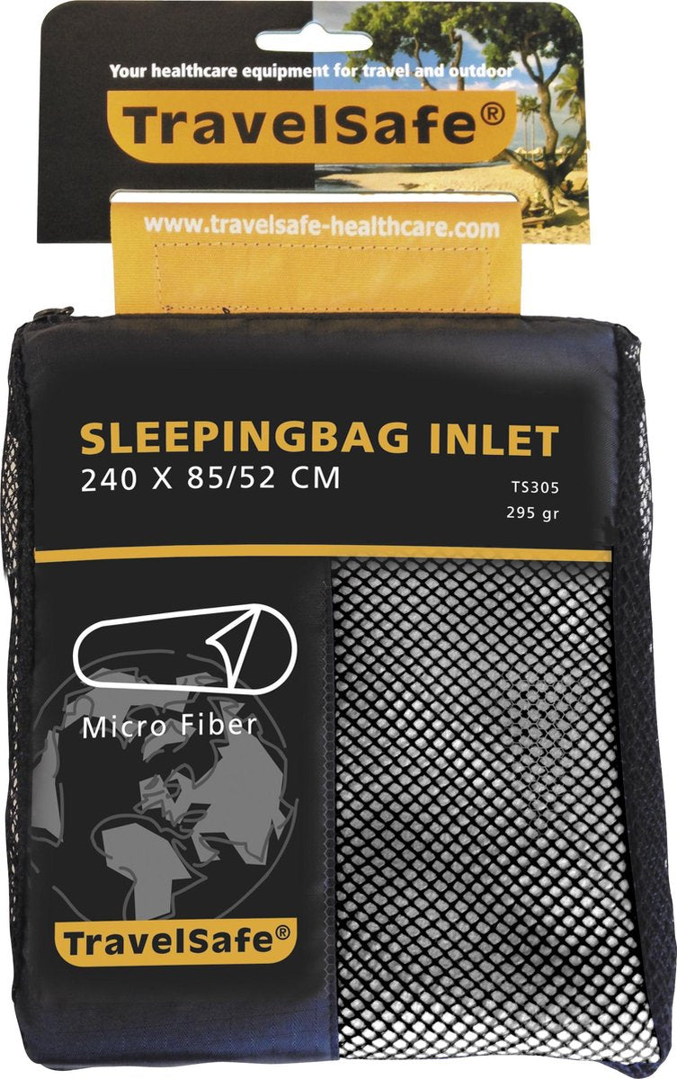 Travelsafe microfiber inlet mummy - 1pers. - off white