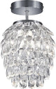 Rl live your light reality petty - plafondlamp - chroom - excl. 1x e14 3,5 w - afstandsbediening - geintegreerde dimmer - traploos instelbare lichtkleur - nachtlampje - niet extern dimmerbaar - sterlichteffect - geheugenfunctie