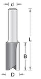 Fresa per scanalature Hikoki gambo 6mm=8mm
