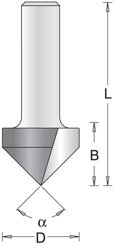 Hikoki v-groove cutter 7x44x90