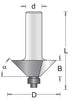 Fresa angolare Hikoki gambo 31,8 mm=8 mm+cuscinetto