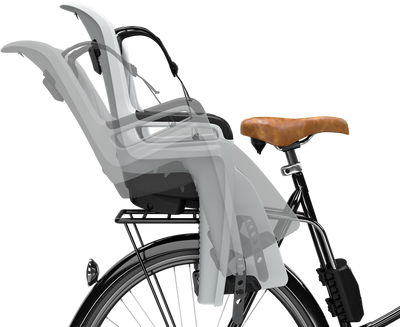 Asiento infantil Thule detrás de viaje a lo largo de 2 para confirmación de marco gris claro