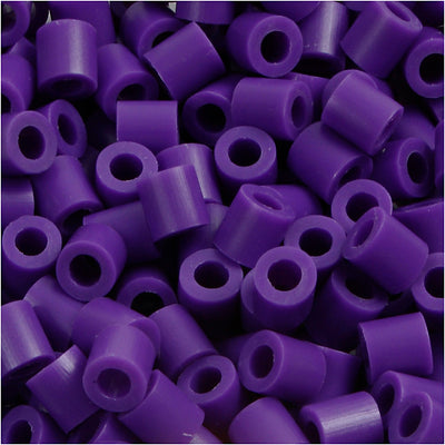 Cuentas fotográficas Nabbi, medidas 5x5 mm, medida agujero 2,5 mm, medianas, violeta oscuro (11), 6000 piezas 1 caja