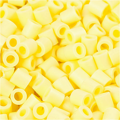 Cuentas fotográficas Nabbi, medidas 5x5 mm, medida agujero 2,5 mm, medianas, amarillo claro (21), 6000 piezas 1 caja