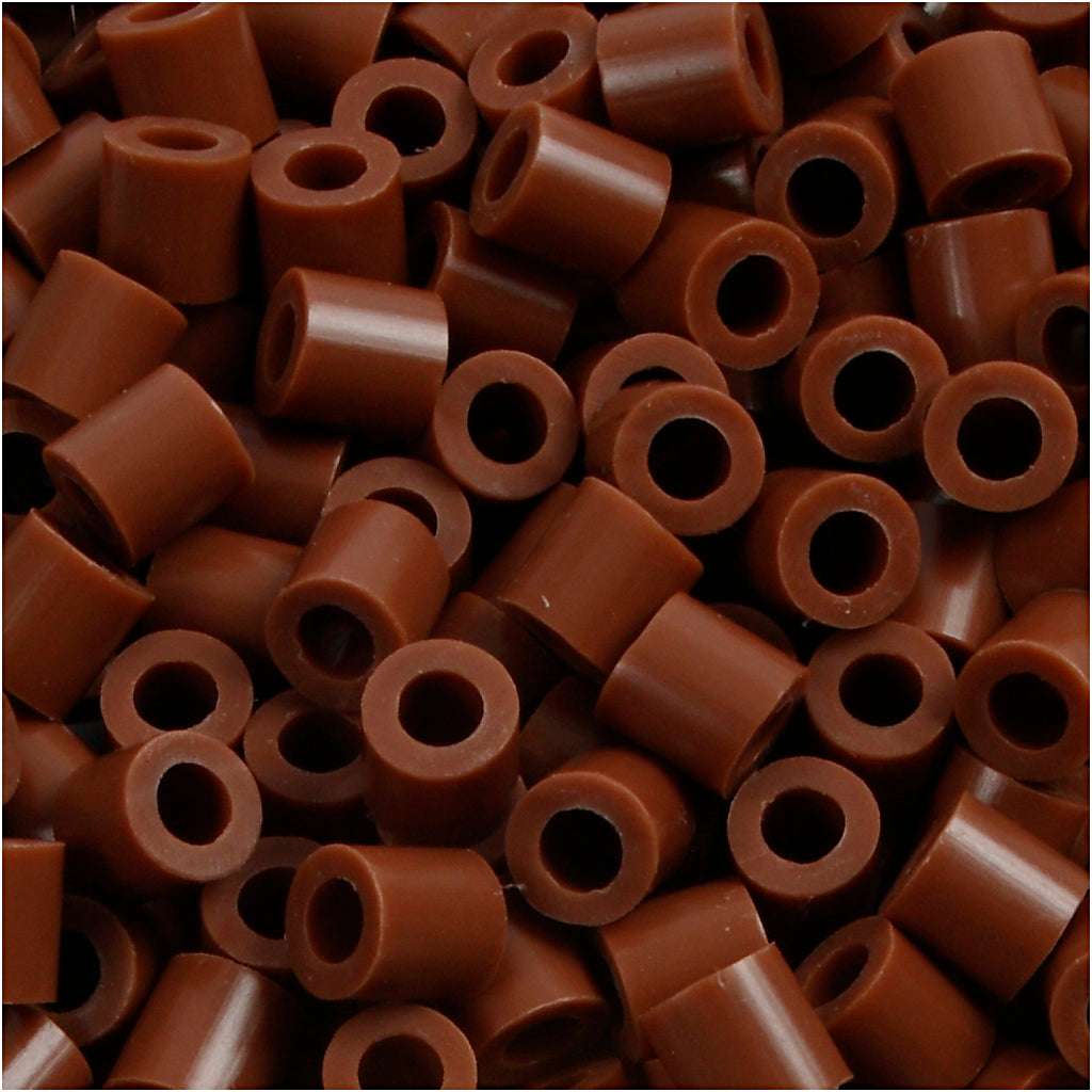 Perline fotografiche Nabbi, misura 5x5 mm, misura buco 2,5 mm, media, cioccolato (27), 6000 pezzi 1 scatola