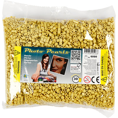 Perline fotografiche Nabbi, misura 5x5 mm, misura buco 2,5 mm, media, oliva (30), 6000 pezzi 1 scatola