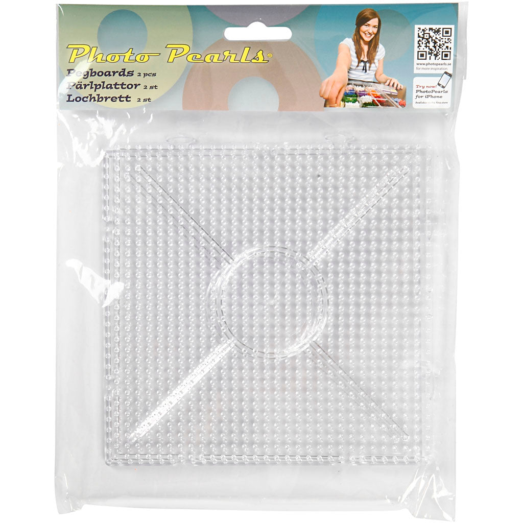 Creativ Company Photo Pears Subplate Clear Square 15x15cm, 2st.