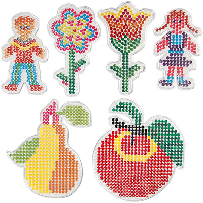 Piatto base Creativ Company, fiori, ragazza, ragazzo, mela e pera, misura 8,5x14-14x16 cm, medio, 6 pezzi 1 scatola