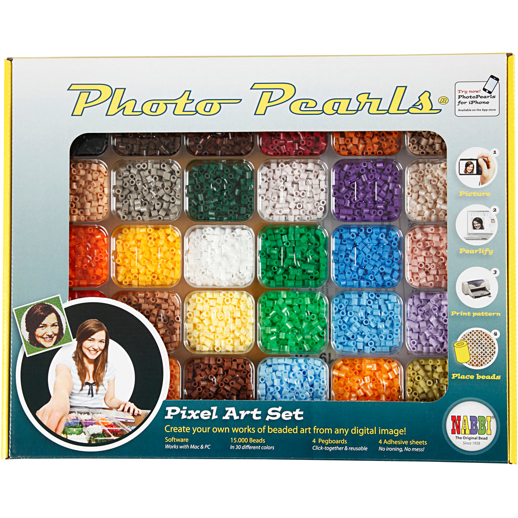 Nabbi starter set photo beads, medium, 15000 pieces, 1 set