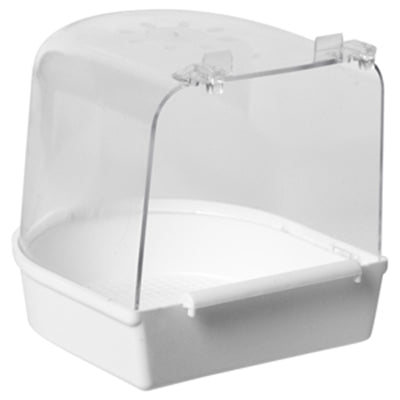 Bath de pájaro modelo grande blanco