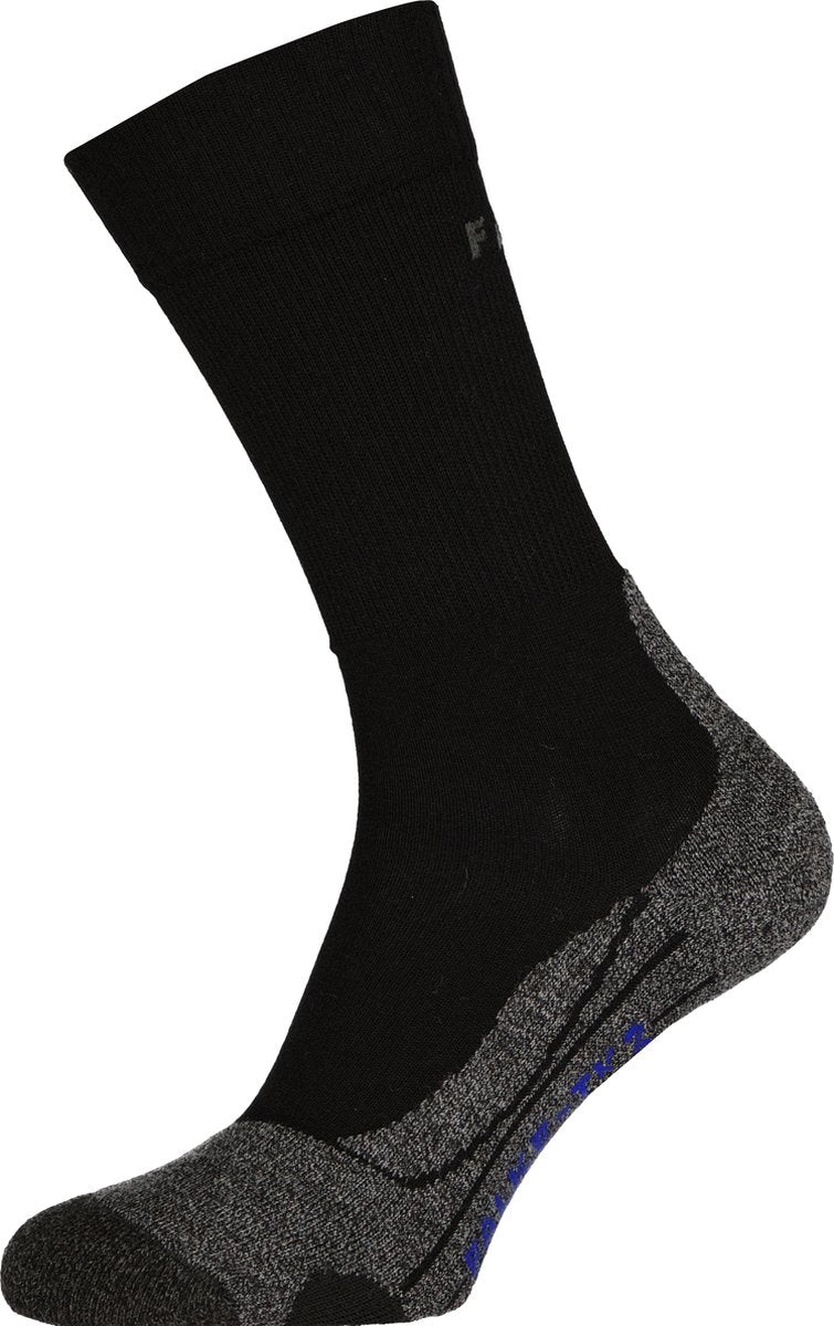 Falke tk2 cool anti-blaar dik lyocell functioneel materiaal wandelsokken heren zwart - maat 42-43