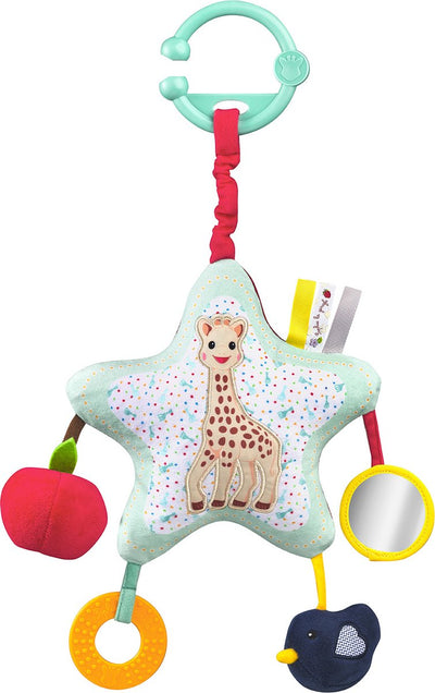 Estrella de actividades Sophie la jirafa - parque móvil - juguetes para bebés - 6 actividades - desde 0 meses - 40x25x8 cm - multicolor