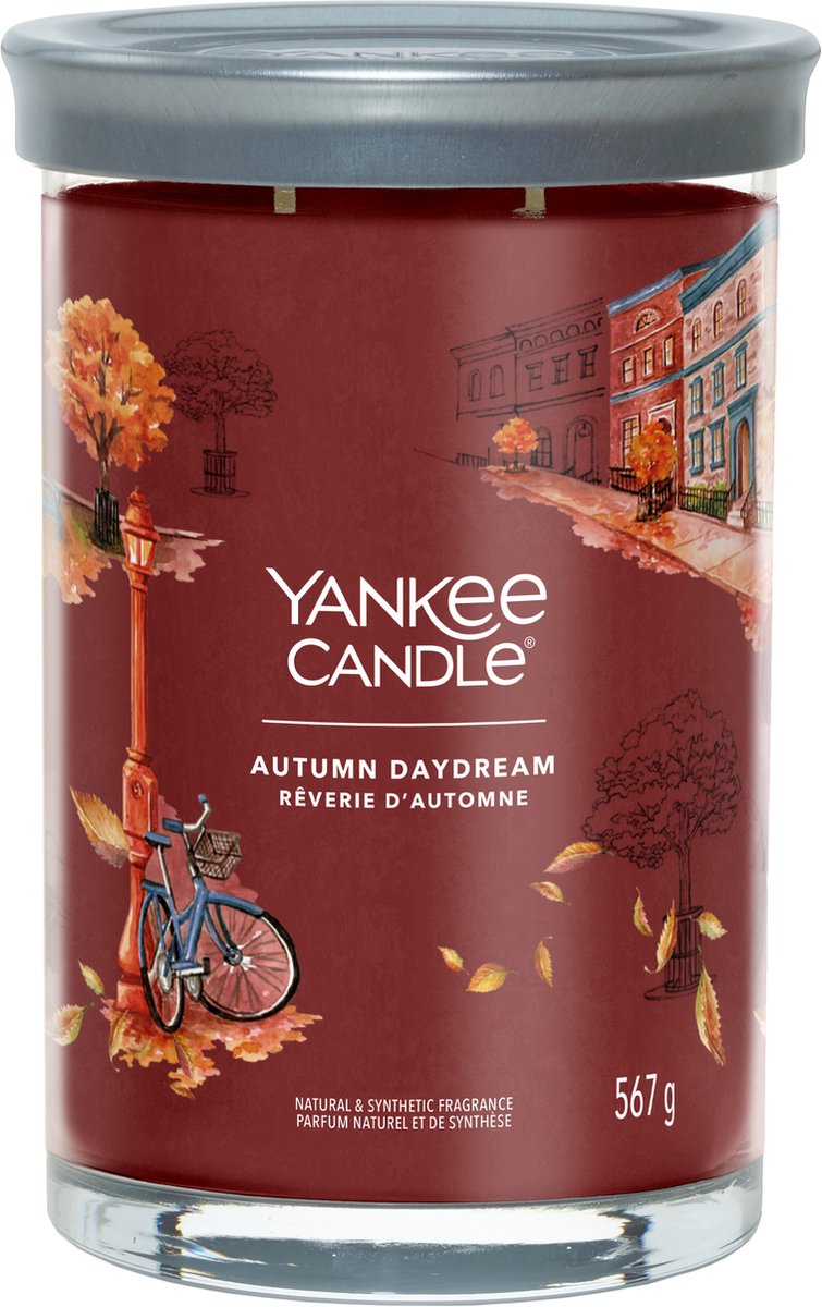 Yankee Candle - Vela perfumada de vaso grande Autumn Daydream - 100 horas de combustión - dos mechas