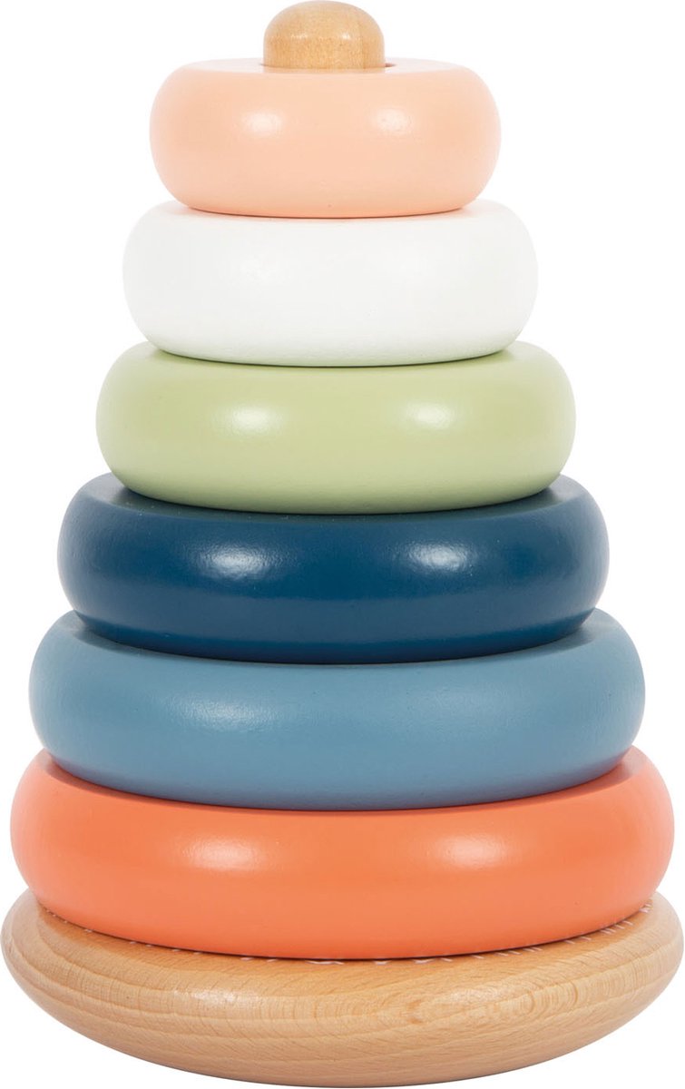 Small foot wooden stacking tower Arctic, 7dlg.