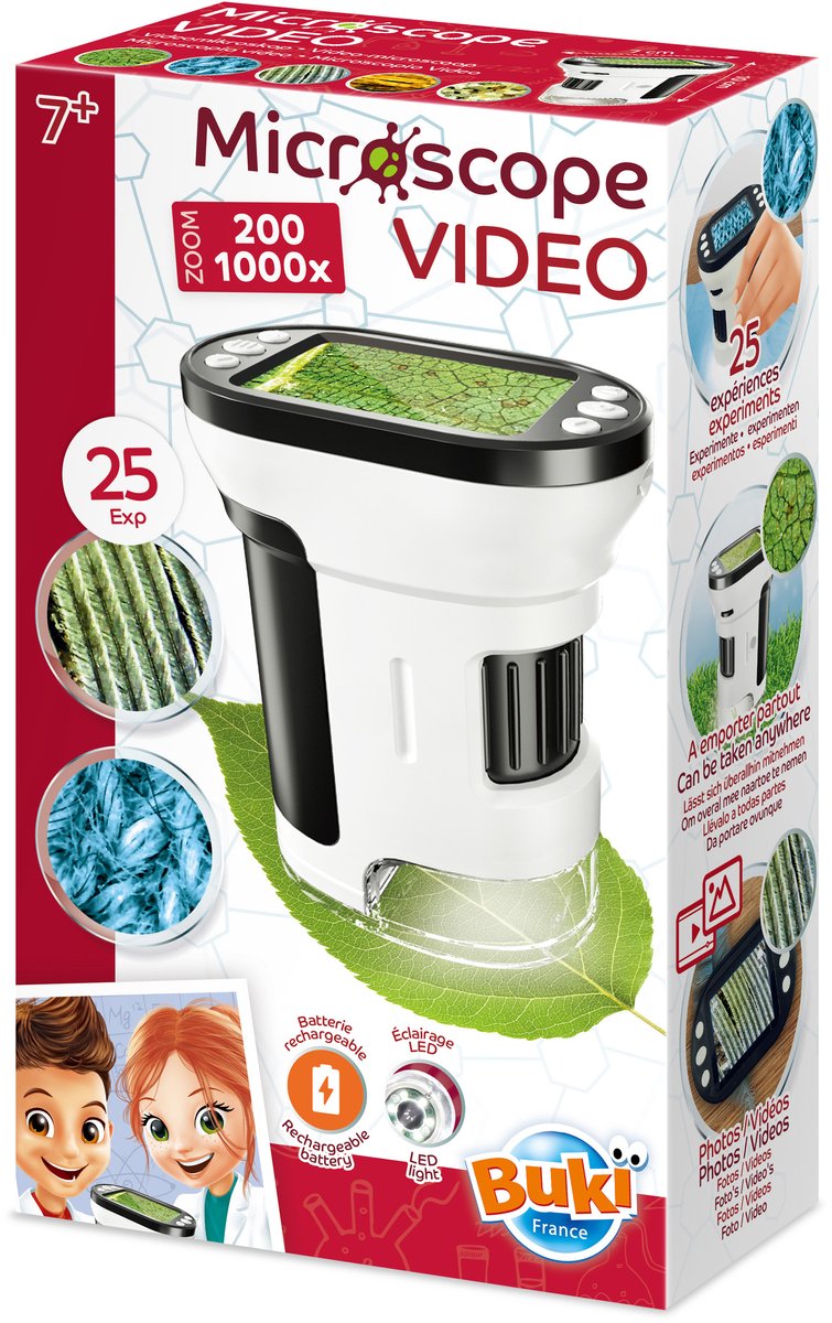 Buki france buki - microscopio - videomicroscopio - ingrandimento 200 - 1000x