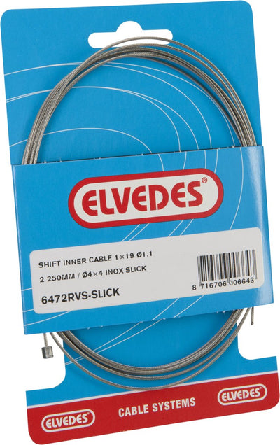 Interruttore cavo interno Elvedes da 2250 mm in acciaio inossidabile Slick Ø1.1mm Shimano Sram N-Nippel (sulla mappa)
