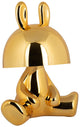 Lámpara de mesa Leitmotiv bunny LED - oro dorado - 22x17x27cm - escandinavo