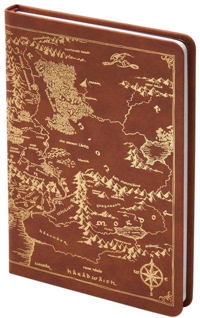 Nobile collezione Il Signore degli Anelli, diario con mappa della Terra di Mezzo, 240 pagine di cancelleria