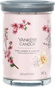 Yankee Candle - vela perfumada de vaso grande de vainilla, cereza y rosa - 100 horas de combustión - dos mechas