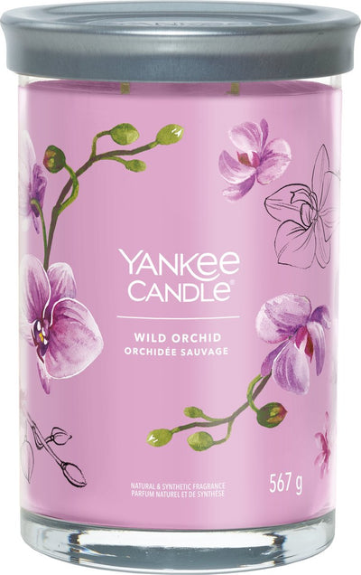 Yankee candle - wild orchid large tumbler geurkaars - 100 branduren - twee lonten