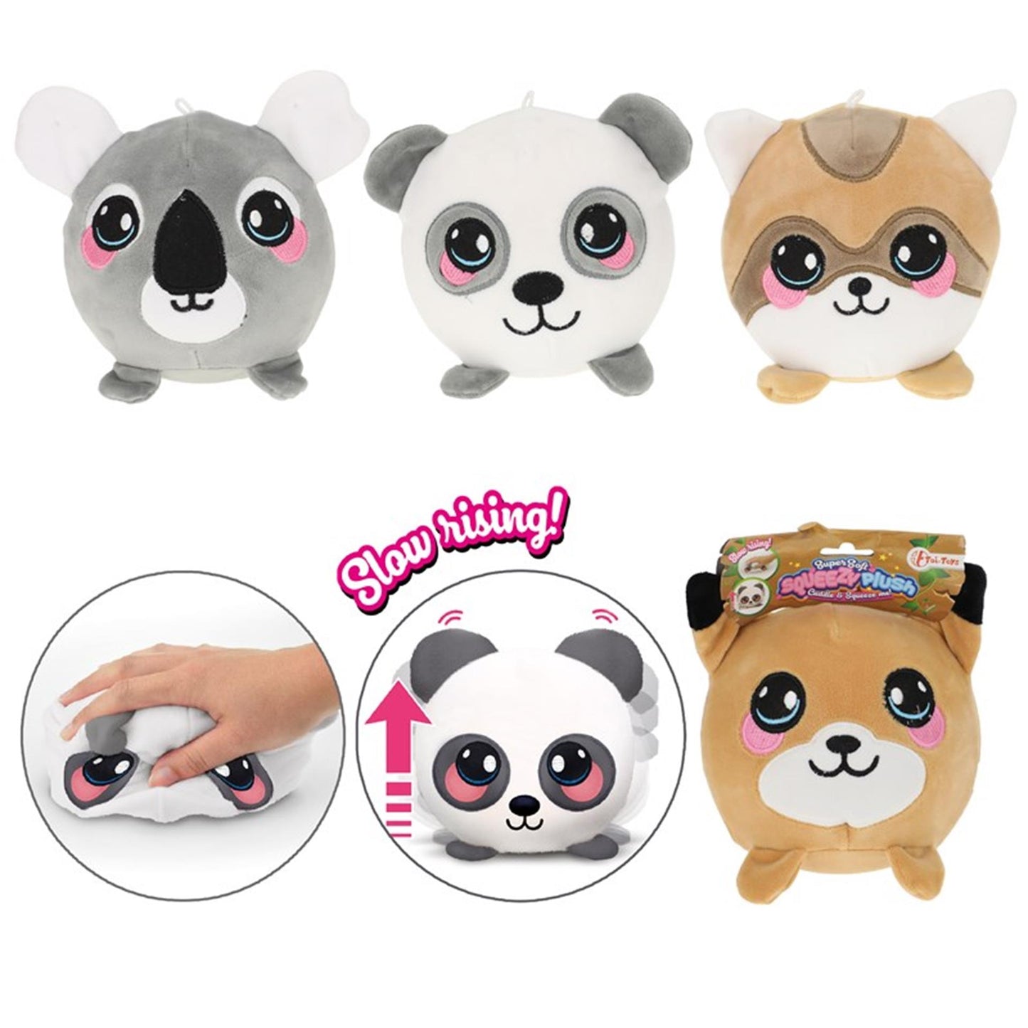 Toi-toys toi giocattoli squeezies peluche 15cm
