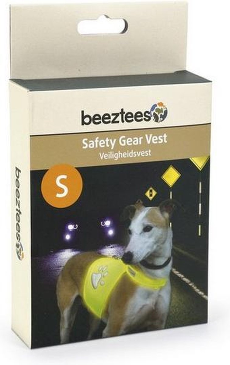 Gilet di sicurezza Beeztees Safety Gear - cane - giallo - s
