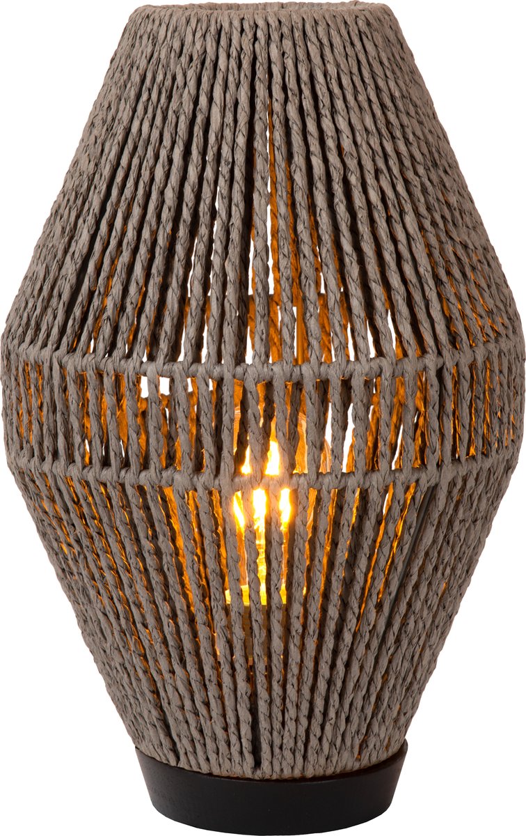 Lucide cordulle - lámpara de mesa - 1xe27 - gris