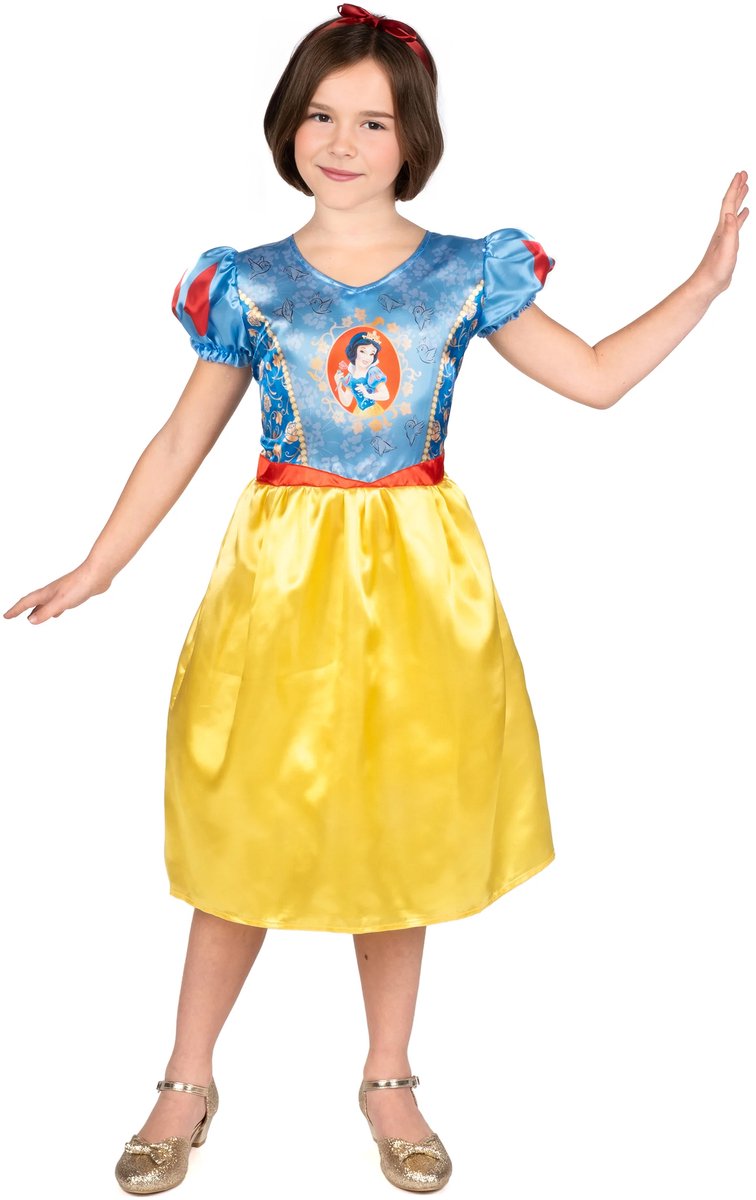 Disfraz princesa disney - blancanieves, blancanieves, talla m (7-8 años)