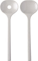 Mepal bloom saladebestek - 2-delig - pebble white - licht grijs