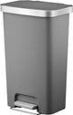 Eko - hana pedaalemmer 45 liter - plastic - grijs - prullenbak