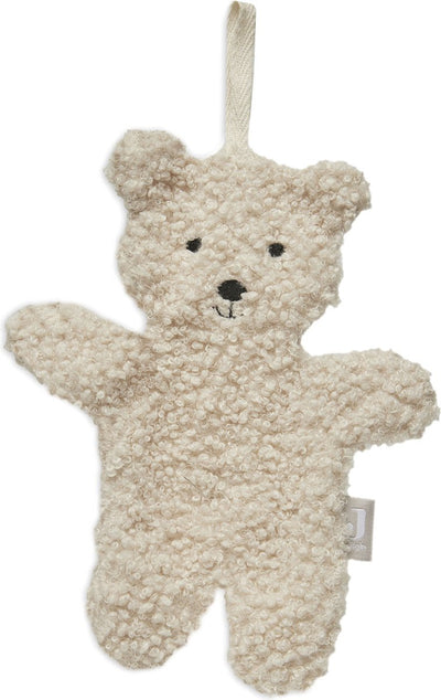 Jollein orsetto di stoffa per ciuccio - naturale - peluche ciuccio per bambini - 100% poliestere