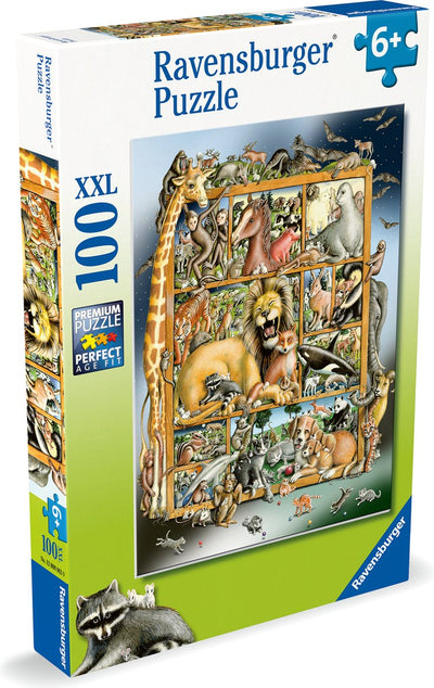 RAVENSBURGER JIGSAW Puzzle XXL Animal Collage, 100 °.