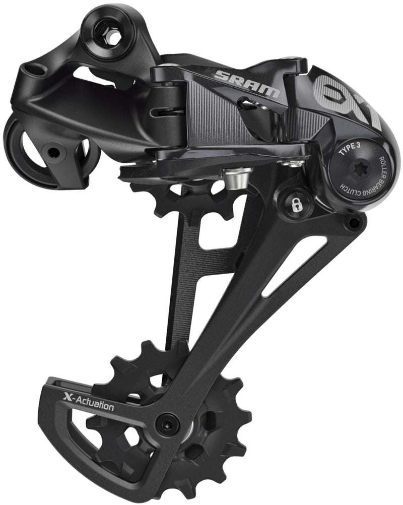 Derail posteriore SRAM. Ex1 8-Sp., Alu, Black