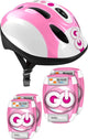Timbro casco + ginocchiere bambina, controllo derapata