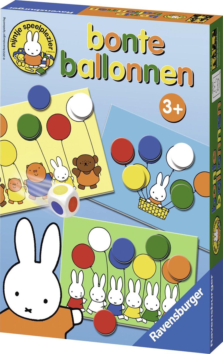 Palloncini colorati Ravensburger Miffy - gioco didattico