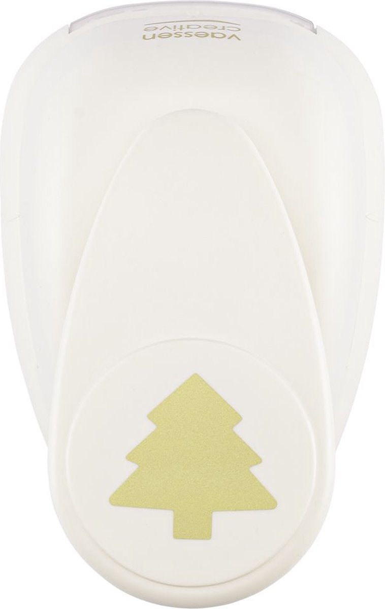 Vaessen creative pons - figuurpons - dennenboom - 4,5 x 4,6 cm